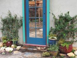 Grouping of Pots Around Door