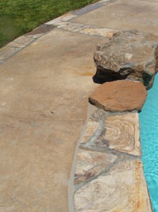 Stamped Concrete with Three Rivers Flagstone Border